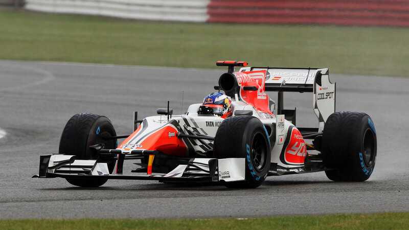 Formula One Car on Track — White, Dynamic, Photograph, Driver, Racing Circuit