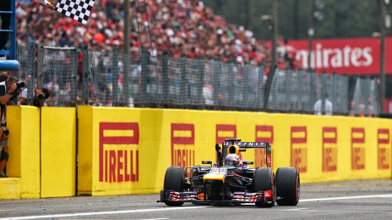 Formula One Car on Track — Yellow, Competitive