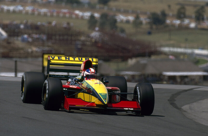Formula One Car on Track — Yellow, Dynamic, Afternoon, Photograph, Driver, Race Car