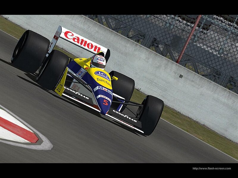 Formula One Car on Track — Yellow