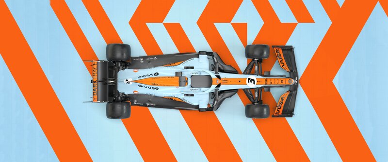 Formula One Car — Orange, Dynamic, 3d Render