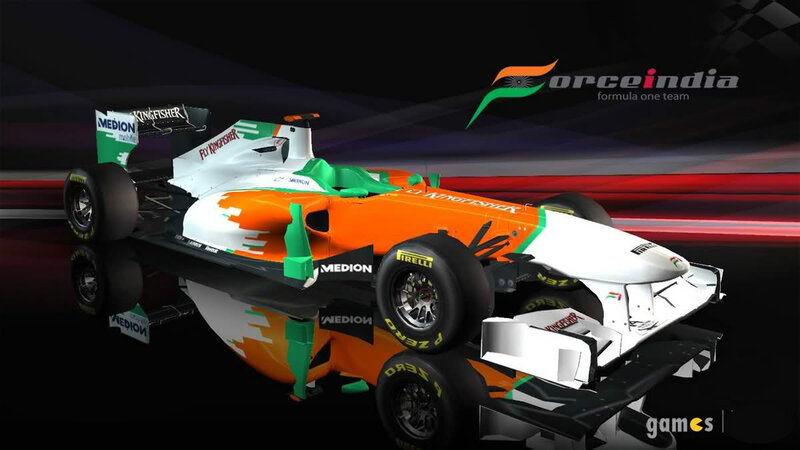 Formula One Car — Orange, Dynamic
