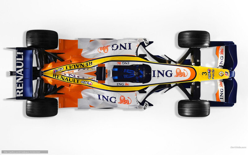Formula One Car — Orange, Neutral