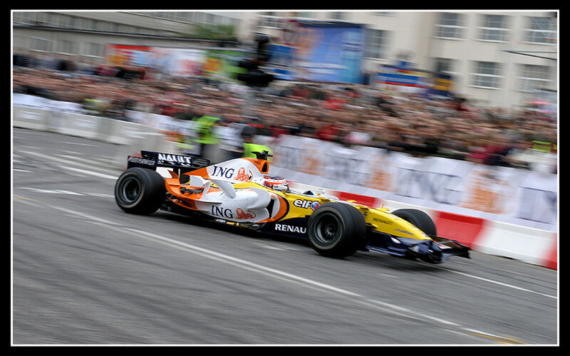Formula One Car Racing — Orange