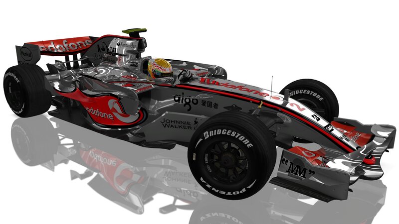 Formula One Car — Silver, Neutral, 3d Render