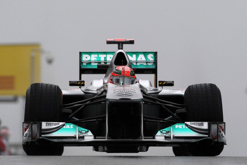 Formula One Car — Silver, Neutral, Photograph, Driver