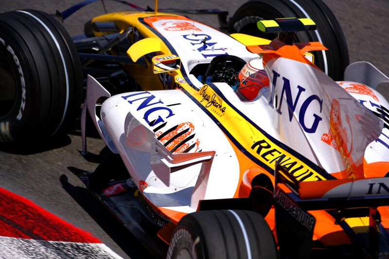 Formula One Car — White, Dynamic, Afternoon, Photograph