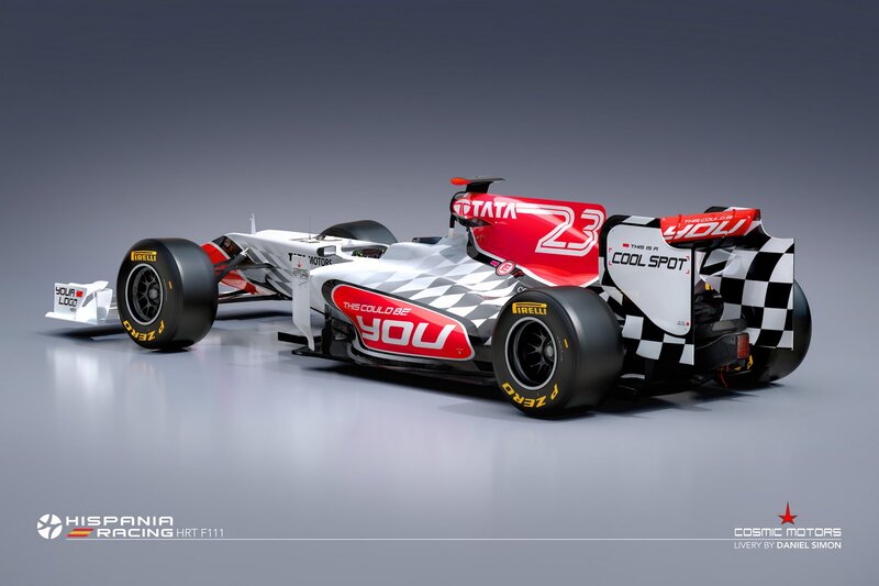 Formula One Car — White, Neutral, 3d Render