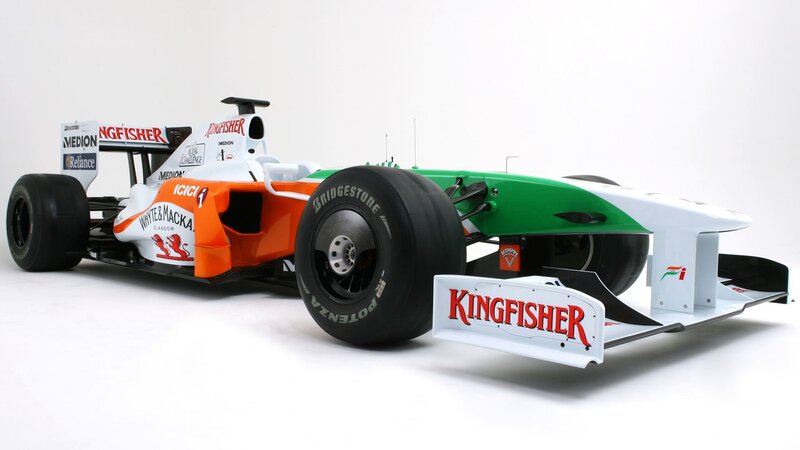 Formula One Car — White, Neutral, Photograph, Tires