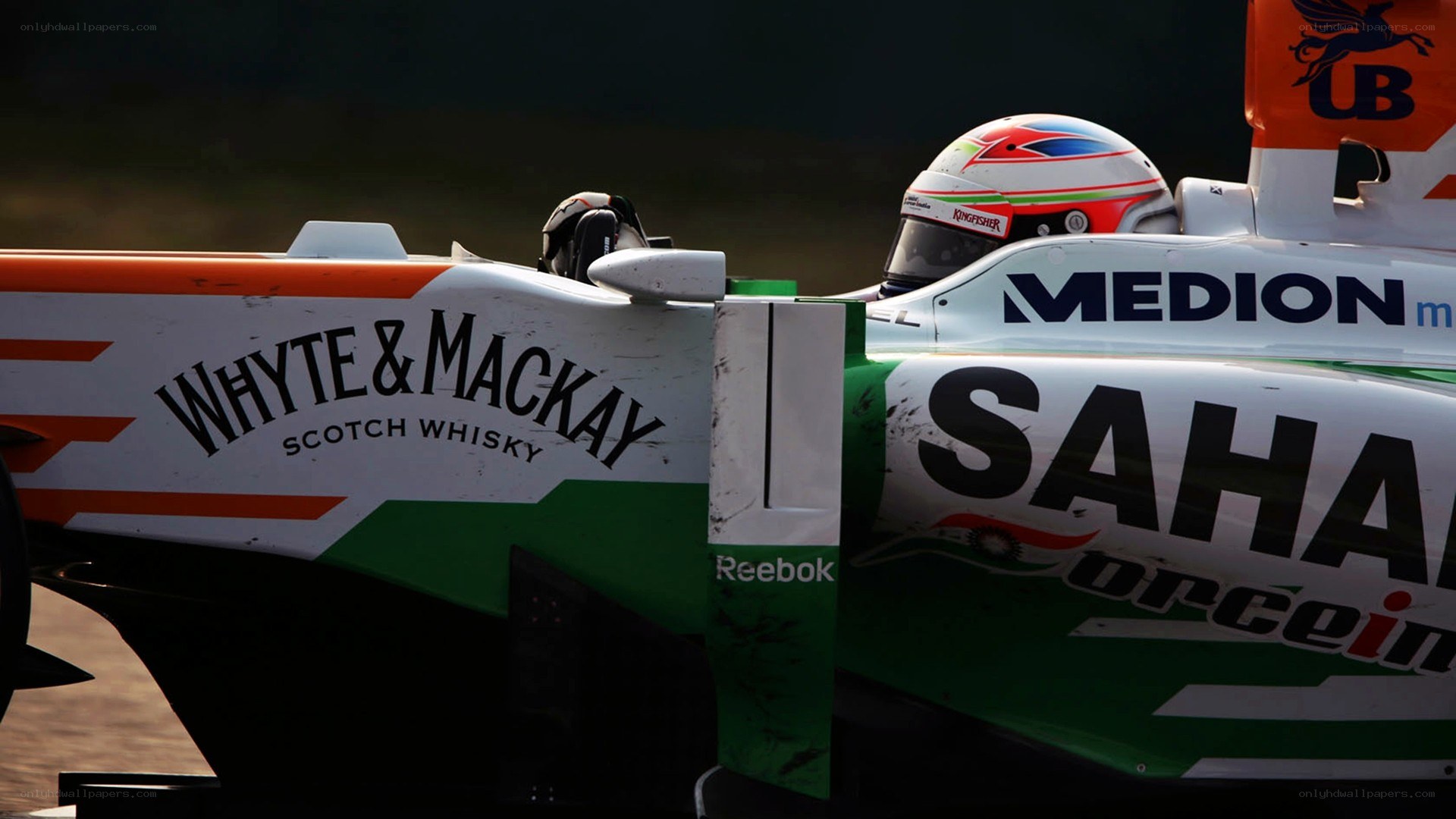 Formula One car with driver