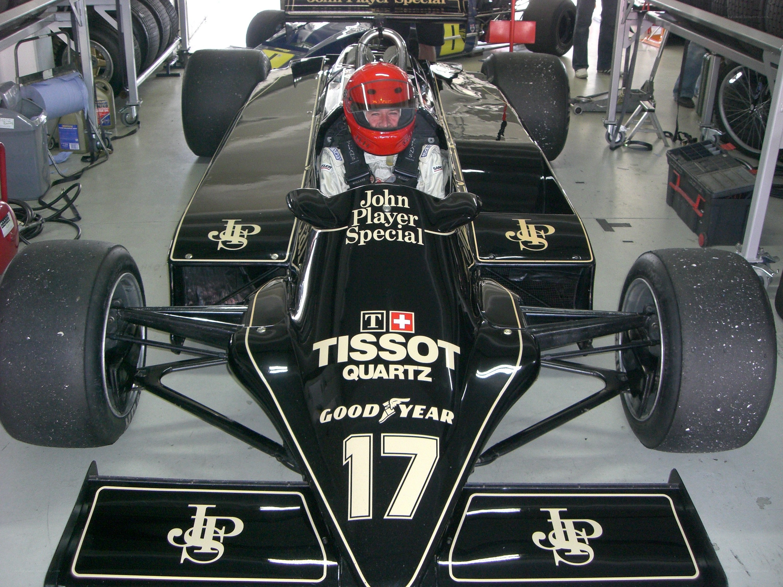 Formula One car with driver
