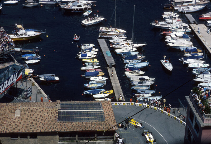 Formula One cars at Monaco circuit
