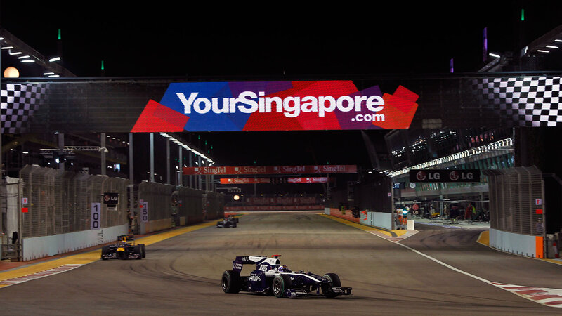 Formula One Cars on Track — Black, Dramatic