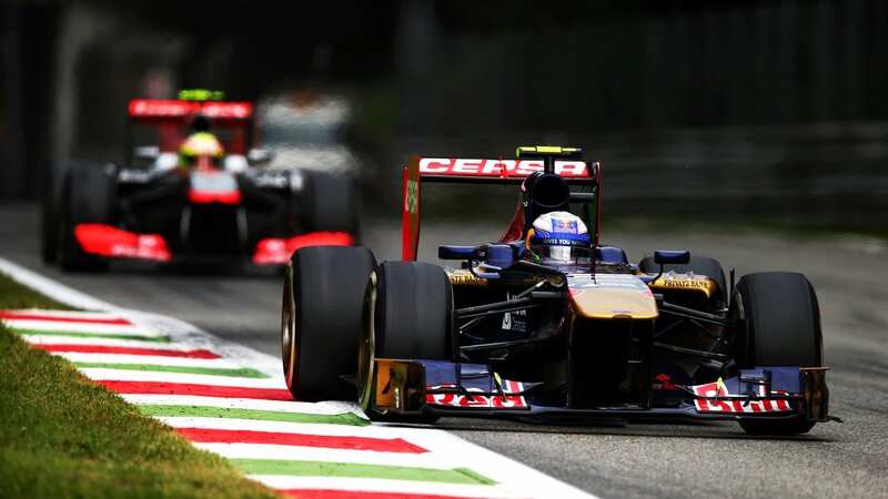 Formula One Cars on Track — Black, Dynamic, Photograph