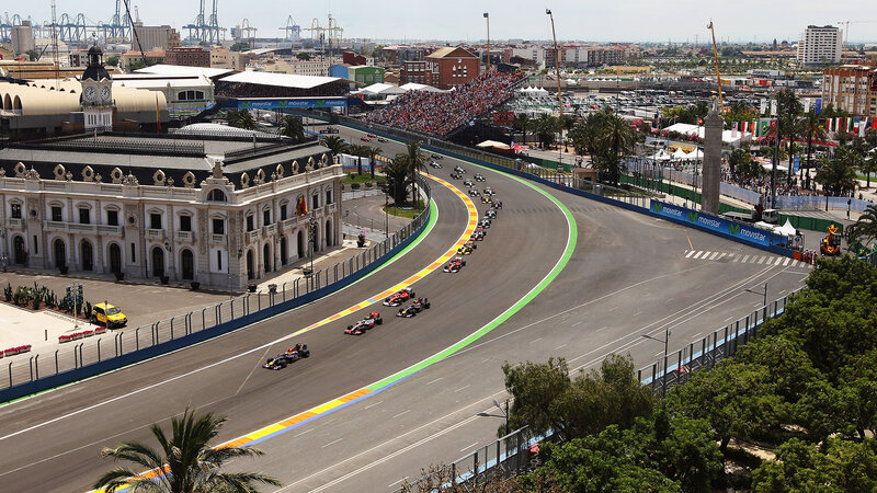 Formula One Cars on Track — Gray, Active