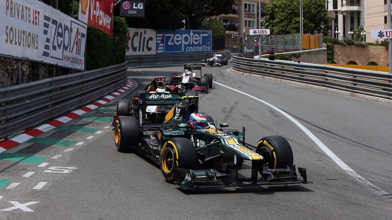 Formula One Cars on Track — Green, Dynamic