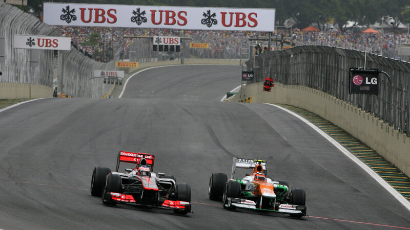 Formula One Cars Racing — Black, Competitive, Afternoon, Photograph, Crowd, Track