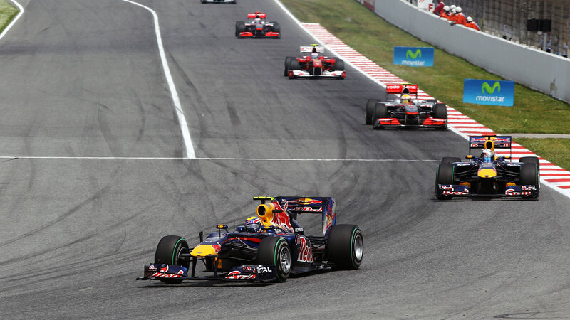 Formula One Cars Racing — Black, Competitive, Afternoon