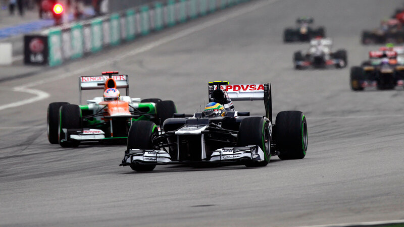 Formula One Cars Racing — Black, Competitive, Photograph, Race Track, Drivers