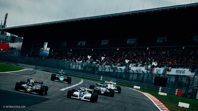 Formula One Cars Racing — Black, Dramatic, Afternoon