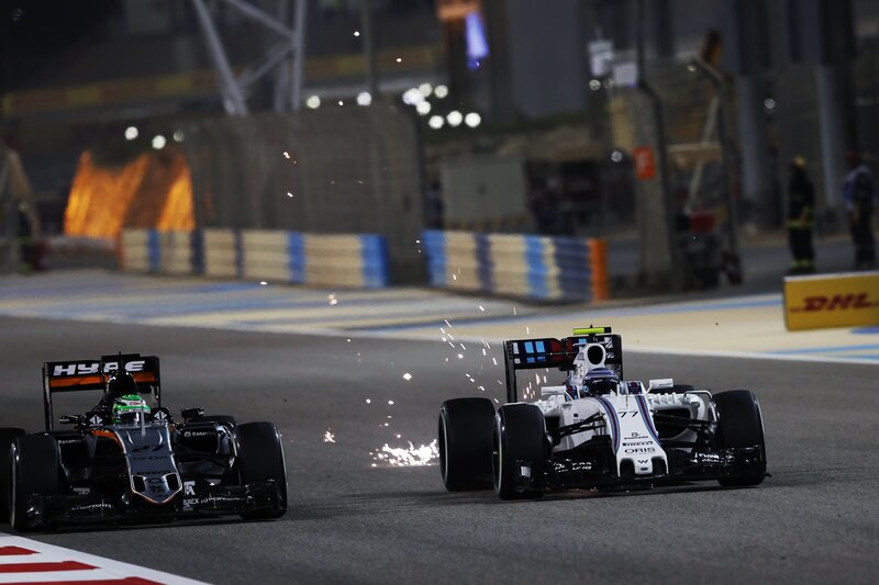 Formula One Cars Racing — Black, Dramatic, Night, Photograph