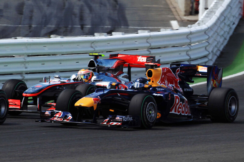 Formula One Cars Racing — Black, Dynamic, Afternoon