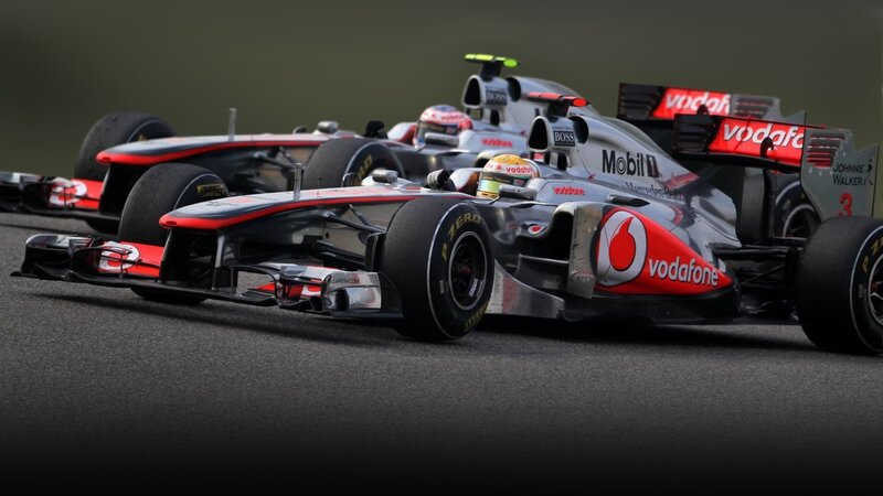 Formula One Cars Racing — Black, Dynamic, Photograph, Racing Cars