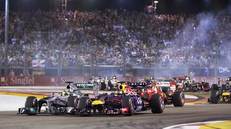 Formula One Cars Racing — Black, Energetic