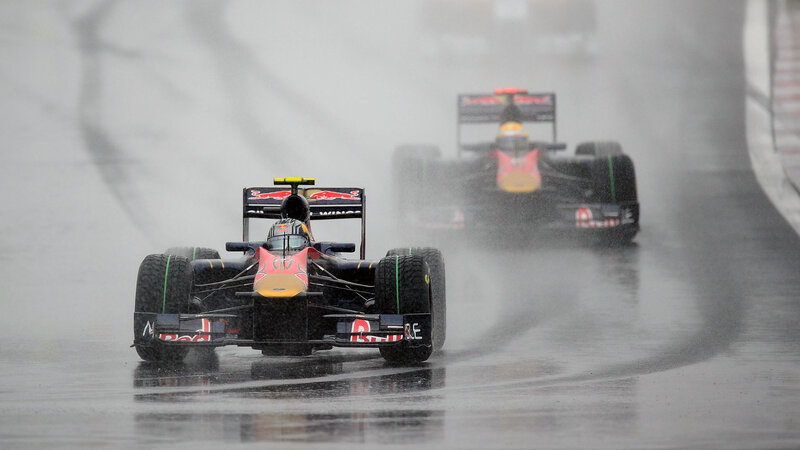 Formula One Cars Racing — Black, Intense