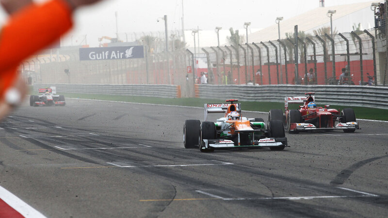 Formula One Cars Racing — Gray, Competitive, Photograph