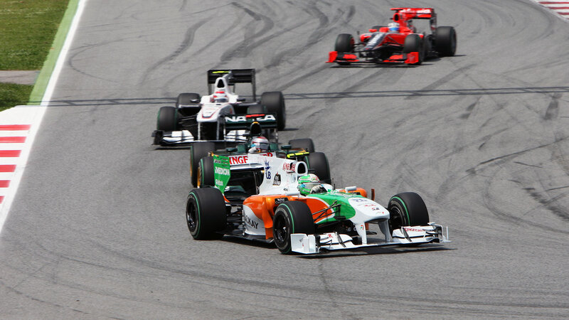 Formula One Cars Racing — Gray, Competitive