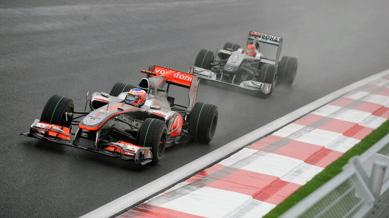 Formula One Cars Racing — Gray, Intense
