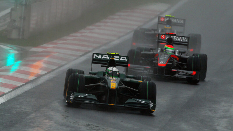 Formula One Cars Racing — Green, Intense