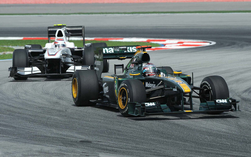 Formula One Cars Racing — Green