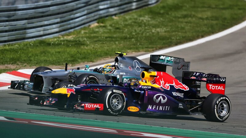 Formula One Cars Racing — Purple, Dynamic
