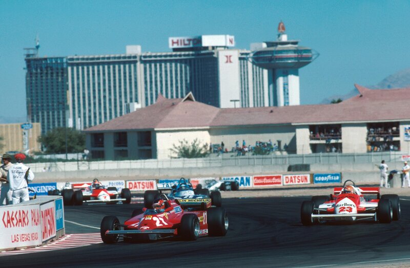 Formula One Cars Racing — Red, Competitive