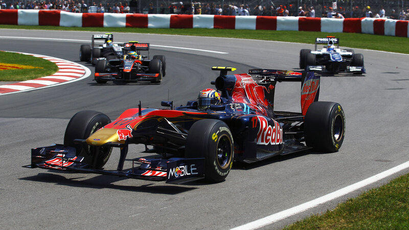 Formula One Cars Racing — Red, Dynamic, Afternoon, Photograph, Race Track