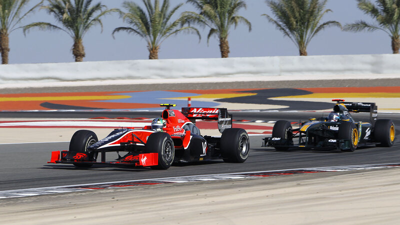 Formula One Cars Racing — Red, Dynamic, Afternoon