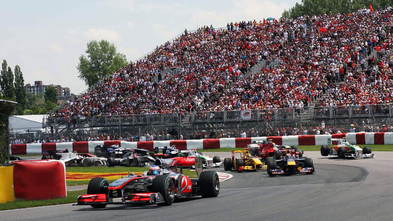 Formula One Cars Racing — Red, Energetic