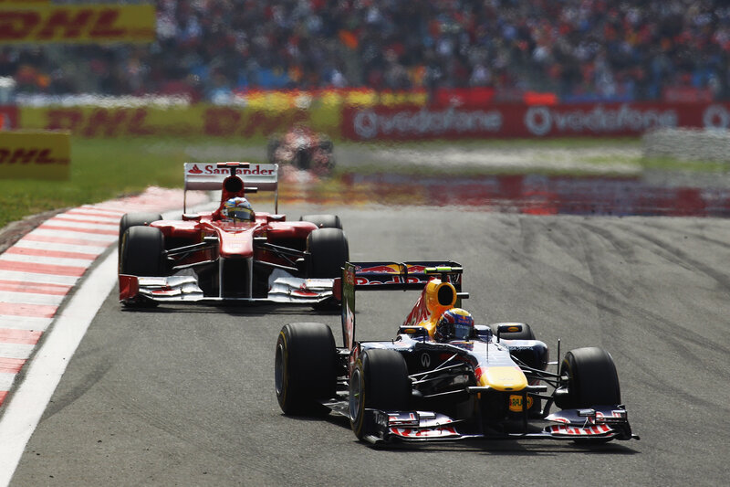 Formula One Cars Racing — Red