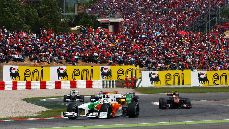 Formula One Cars Racing — Yellow, Energetic