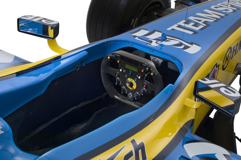 Formula One cockpit interior