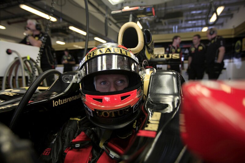 Formula One driver in cockpit