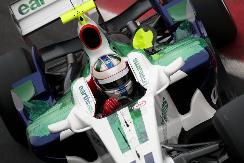Formula One driver in cockpit
