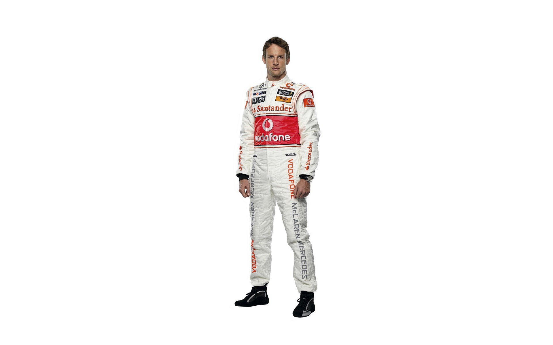 Formula One driver in racing suit