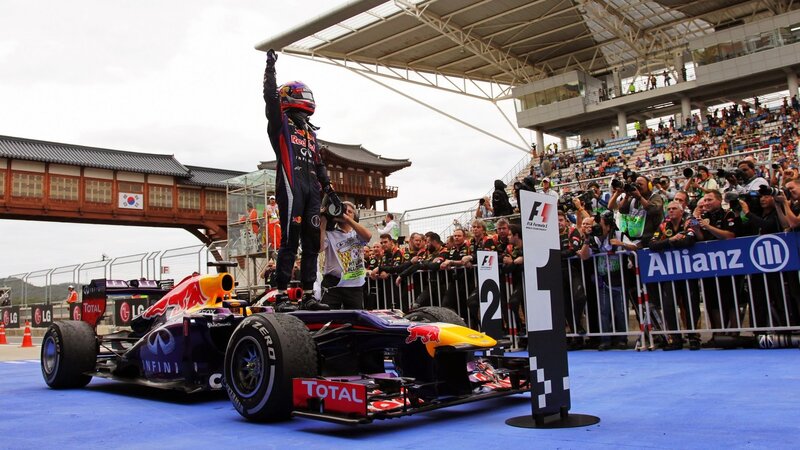 Formula One Driver on Car