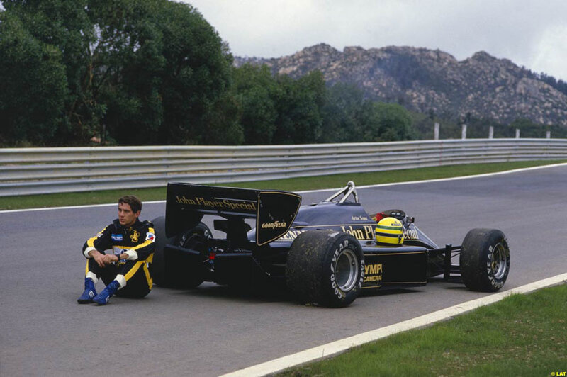 Formula One driver on track