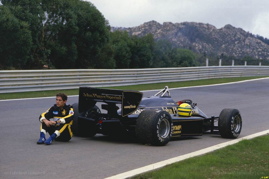 Formula One driver on track