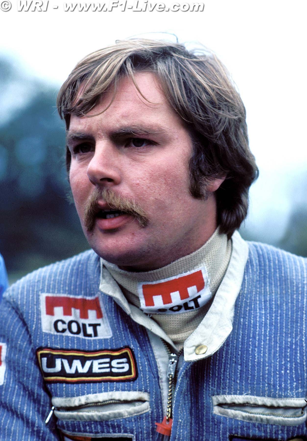 Formula One driver portrait