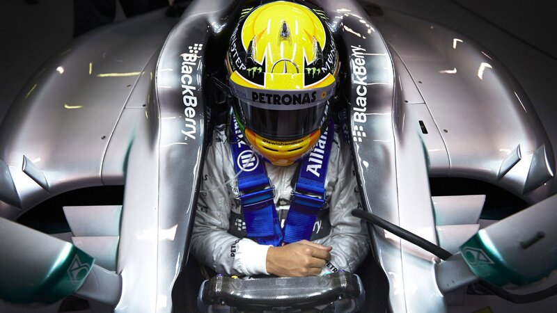 Formula One Driver — Silver, Focused, Photograph, Racing Car